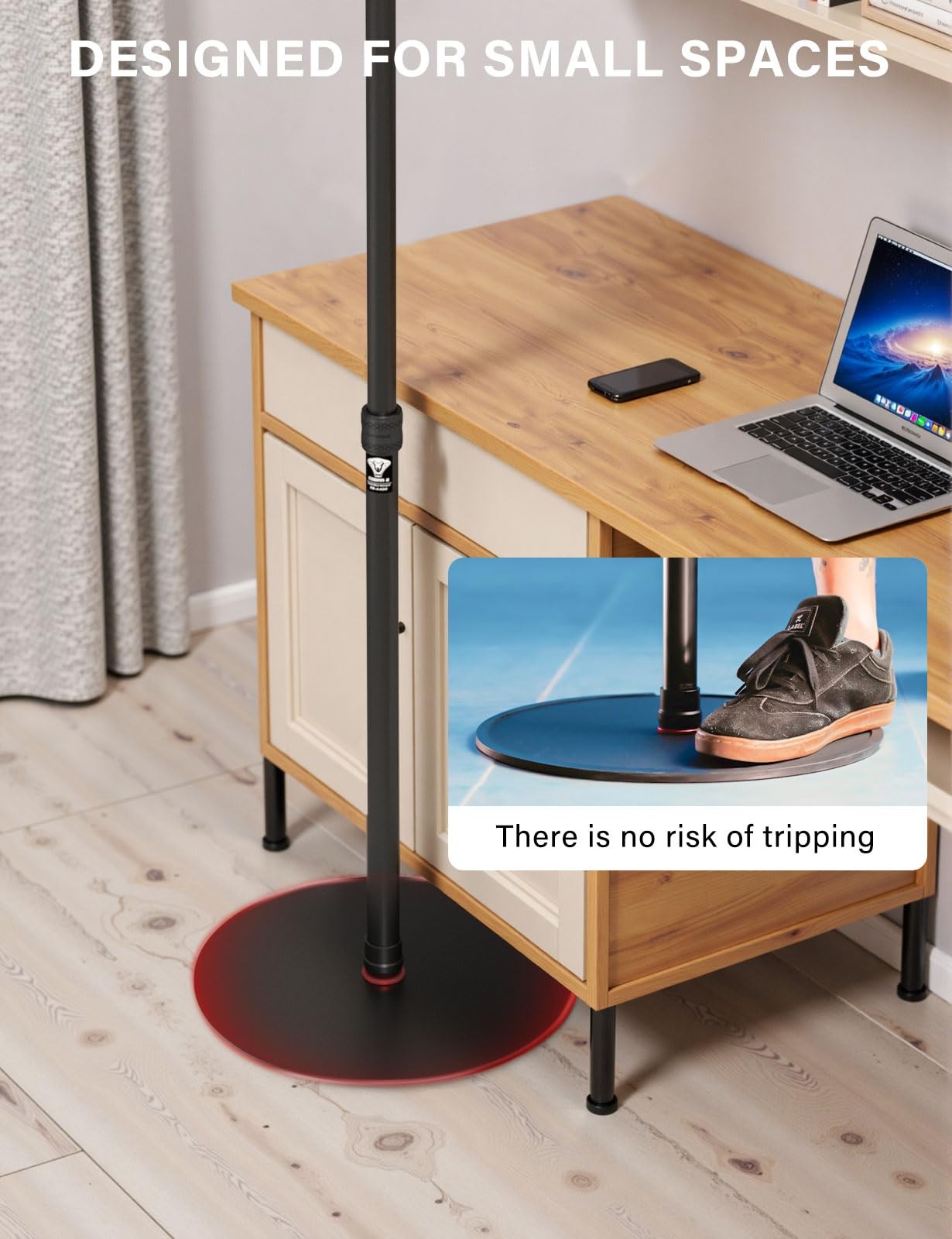 A400 Round Base Monopod Stand, 79'' Studio Light Stand with Flat Base, Alumin...