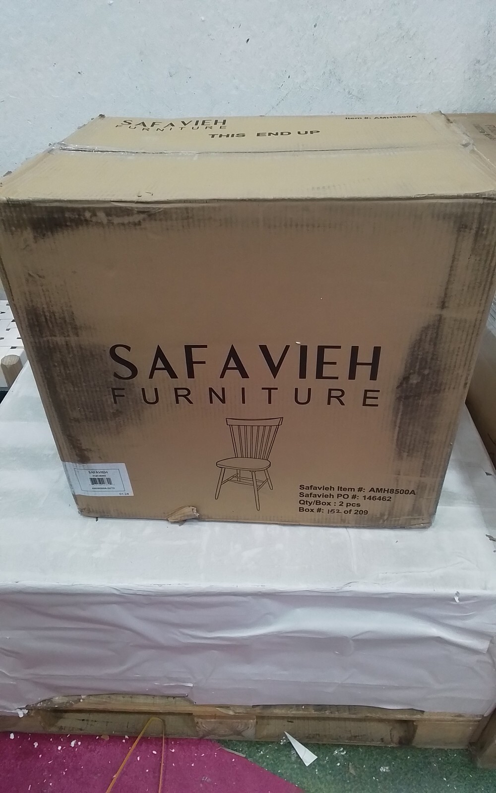 Safavieh PARKER SPINDEL SIDE CHAIR, Reduced Price 2172736633 AMH8500A