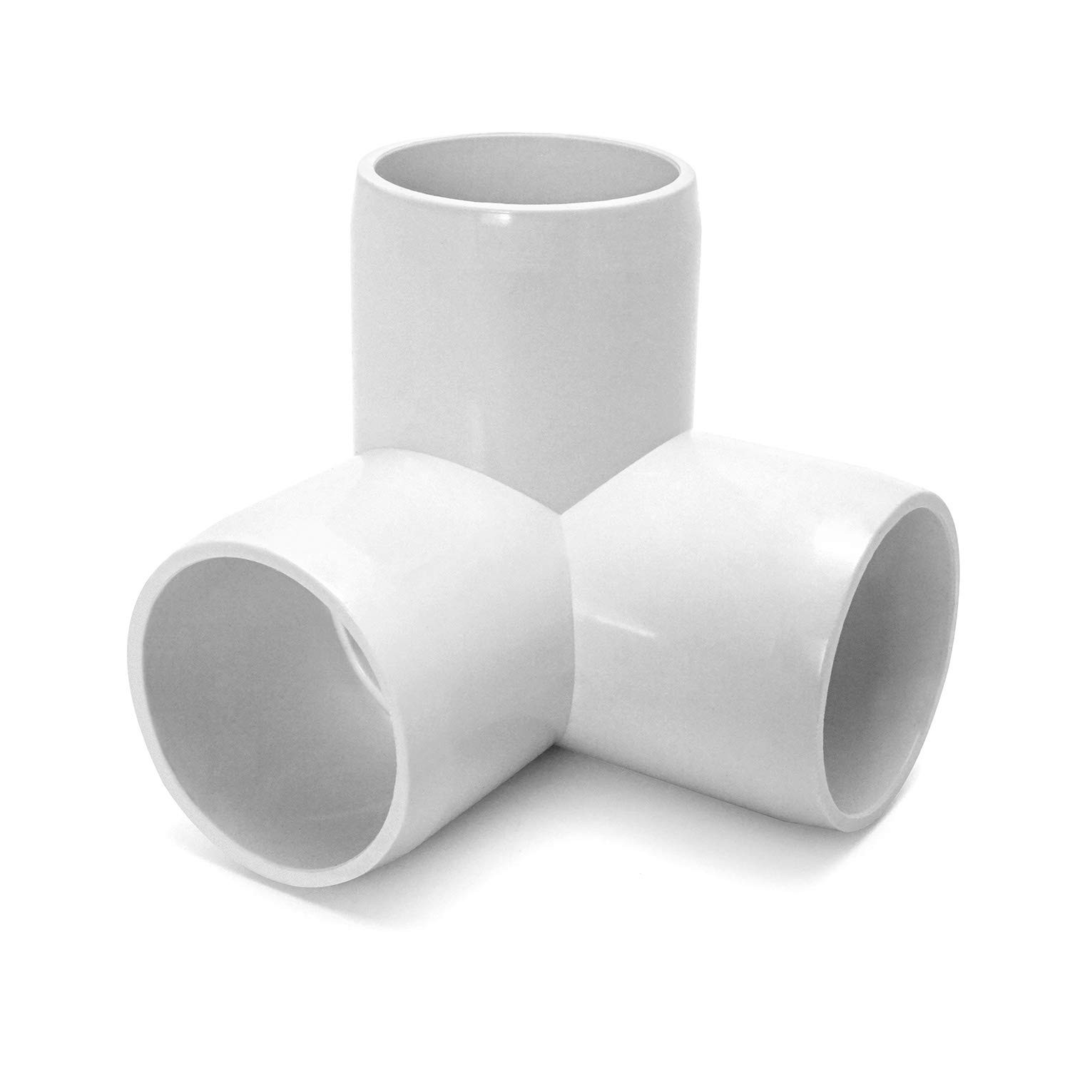 QWORK 3 Way 1/2" Tee PVC Fitting Elbow,12Pack 1/2 Inch, 3