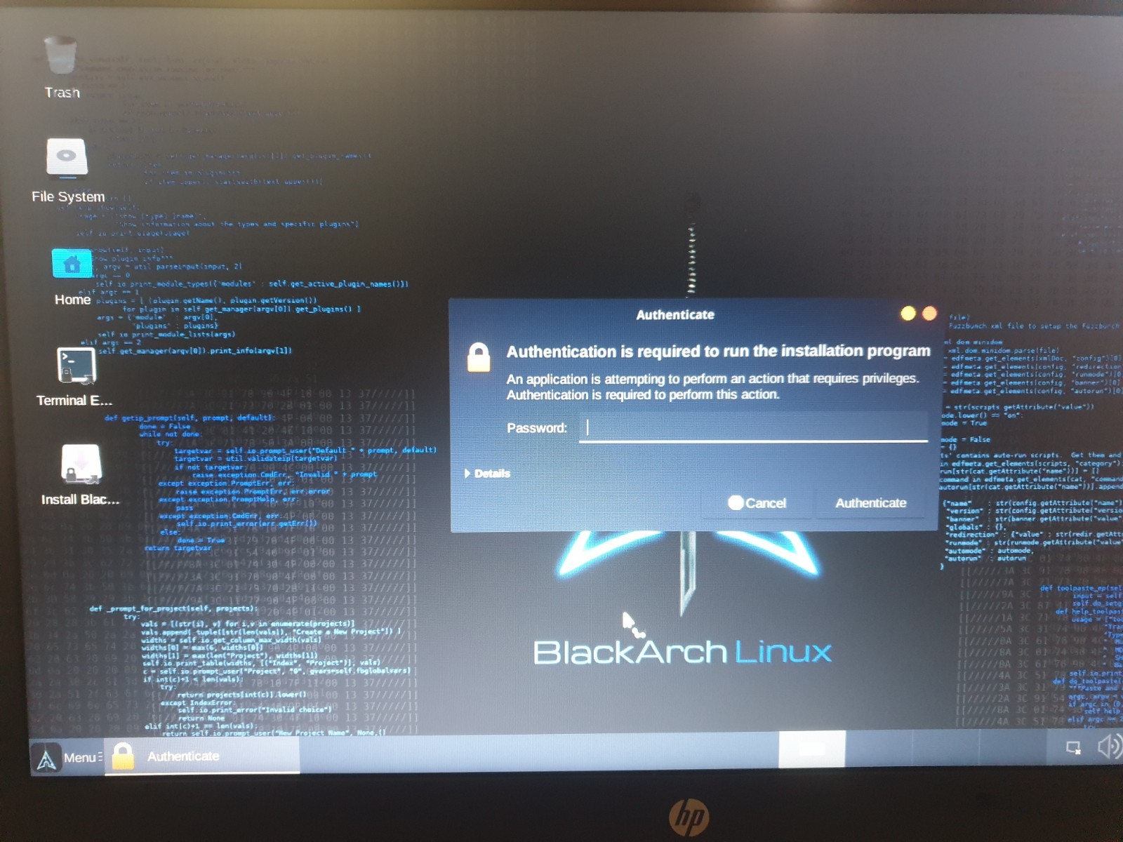 Linux BlackArch Slim 2023.05.01 64-bit Bootable Live and Install USB Flash Drive