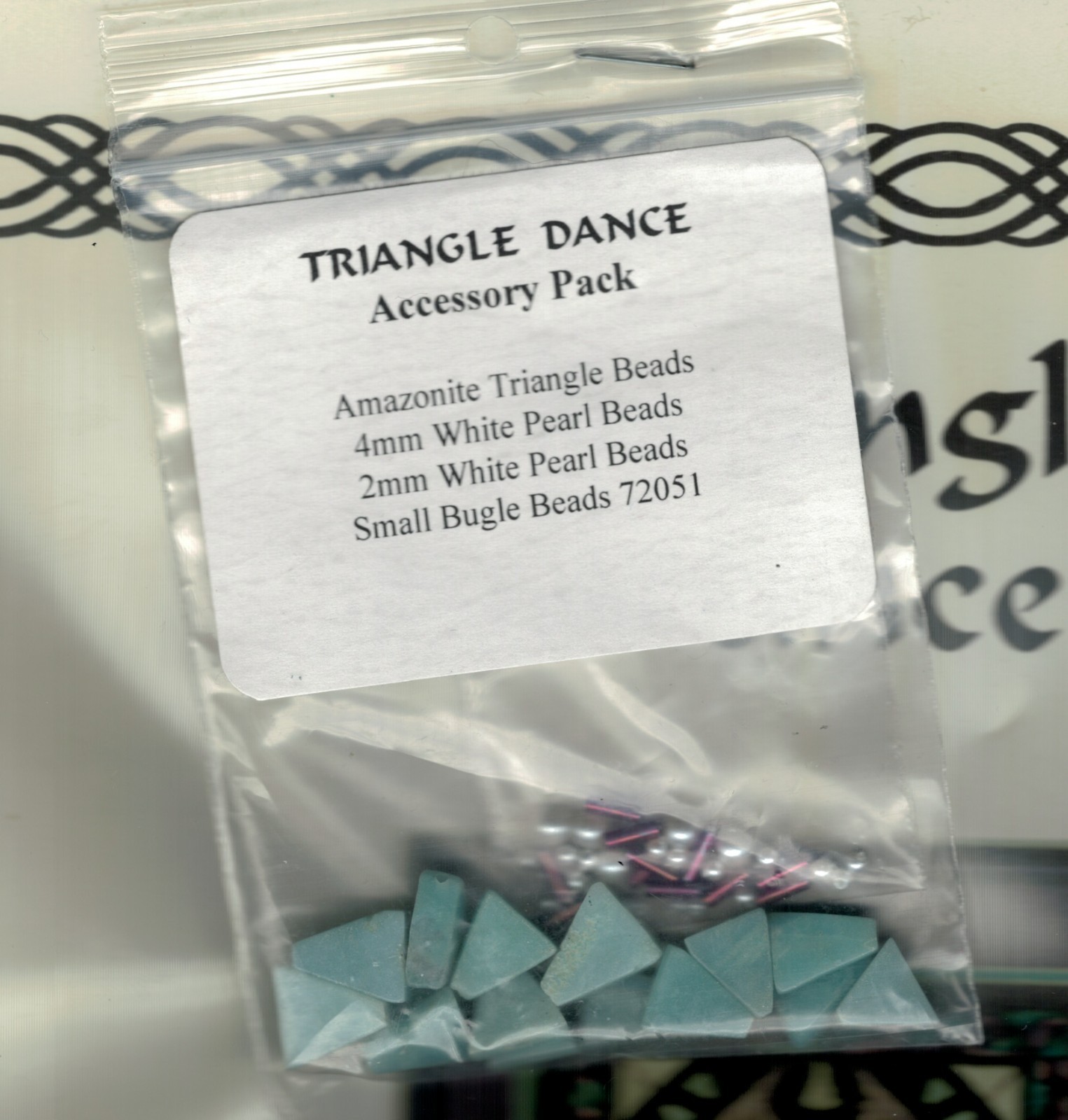 Kathleen Armstrong Counted Needlepoint Triangle Dance Chart with Embellishments