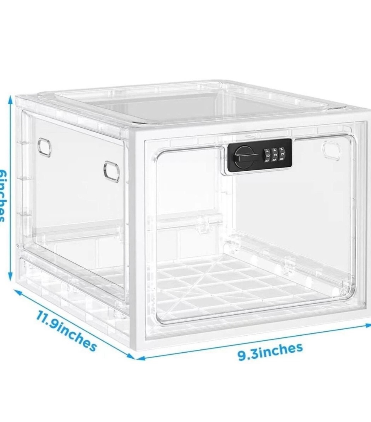 Storage Lock Box For Safe Lockable Safe Storage Boxes Clear Sturdy Dust-free