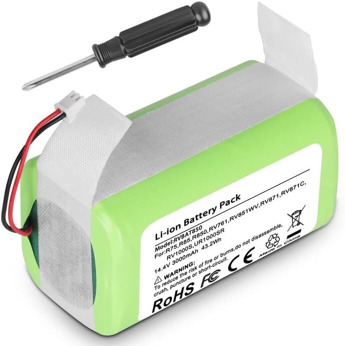 Battery For Shark Vacuum R75 R85 RV1001AE RV1000S RV1000VL UR1105ARUS RVBAT850