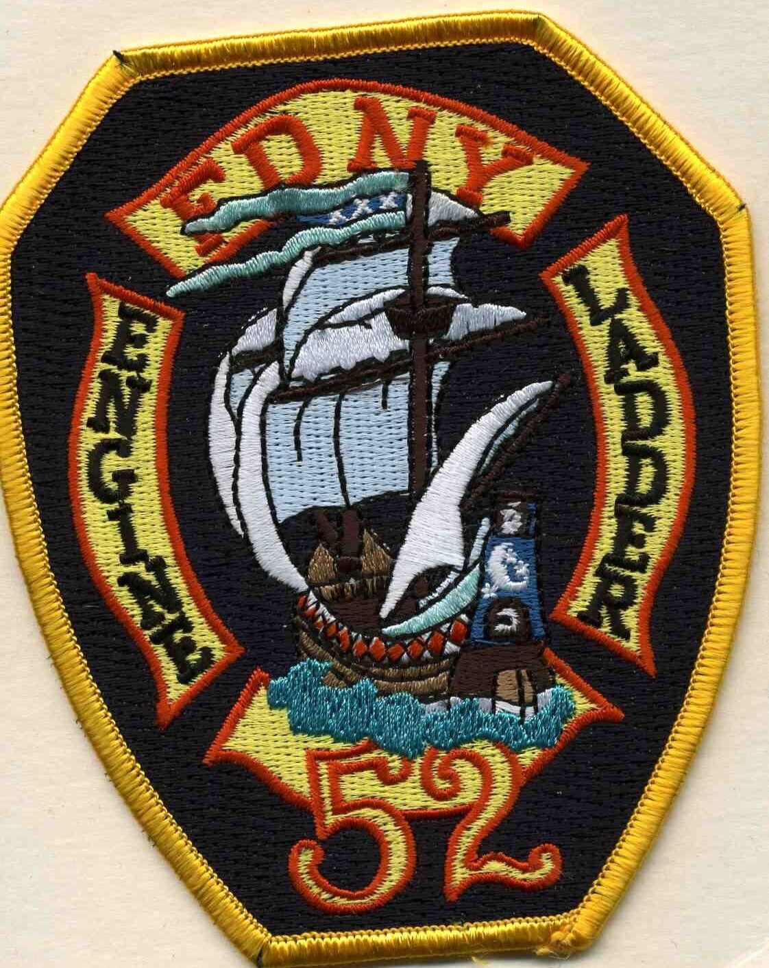 New York City - Engine - 52 / Lad-52 "Tall Ship" (3.75" x 4.5") fire patch