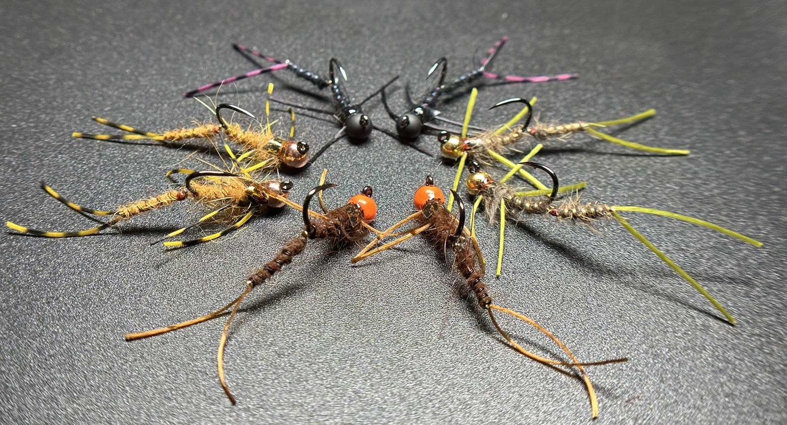 Articulated Stonefly Nymph Set - 8 Flies