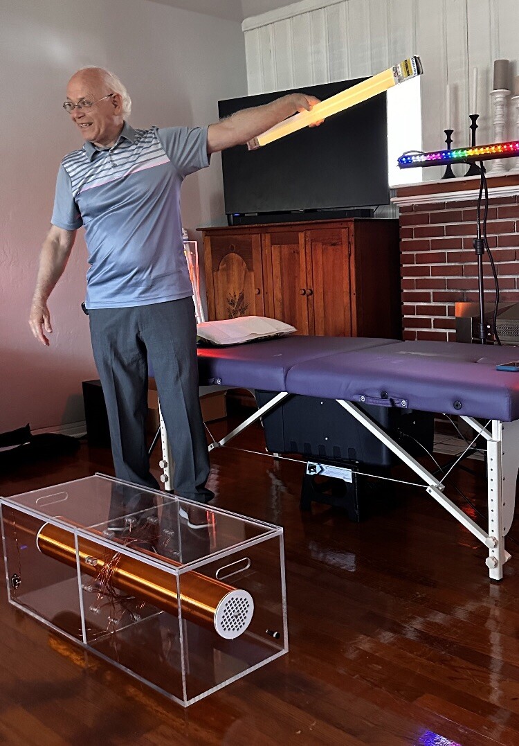 Tesla Wellness Table Using Med Bed Technology Creating An Electric Plasma Field