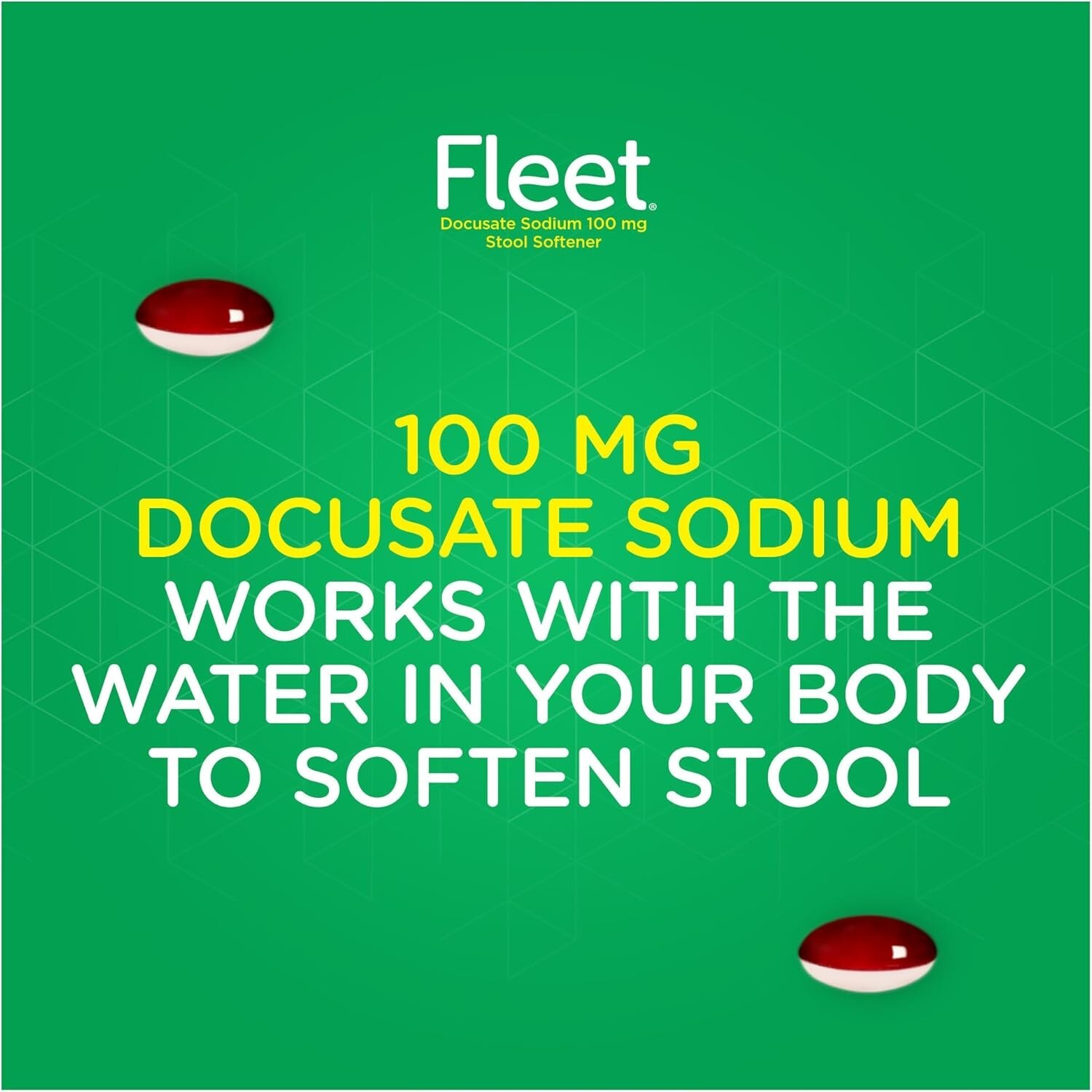 3 PACK Fleet Laxative Stool Softener Oral Laxative for Constipation- 75 softgels