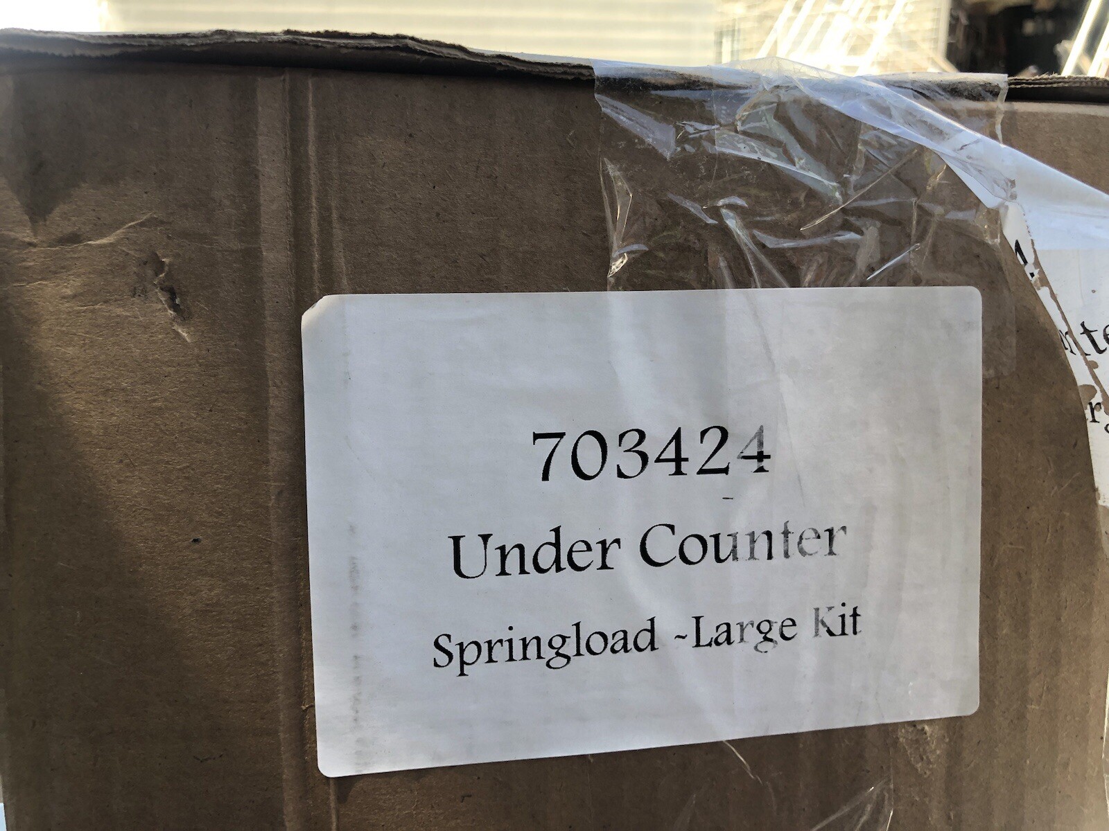 UNDER COUNTER SPRINGLOAD RACK LARGE KIT 703424