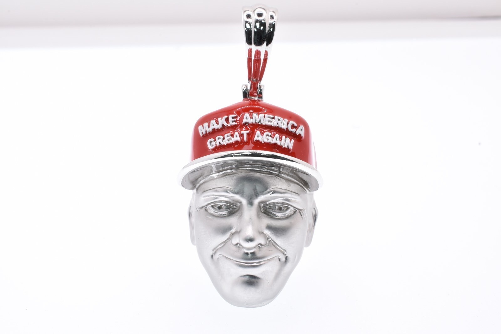 Donald Trump Silver Pendant