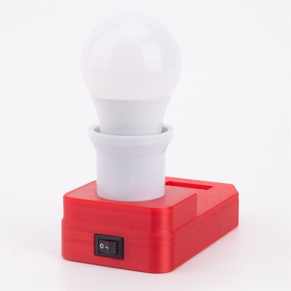 Portable LED Work Light For Craftsman 20V Series Lithium Battery E27 Bulb Lamp