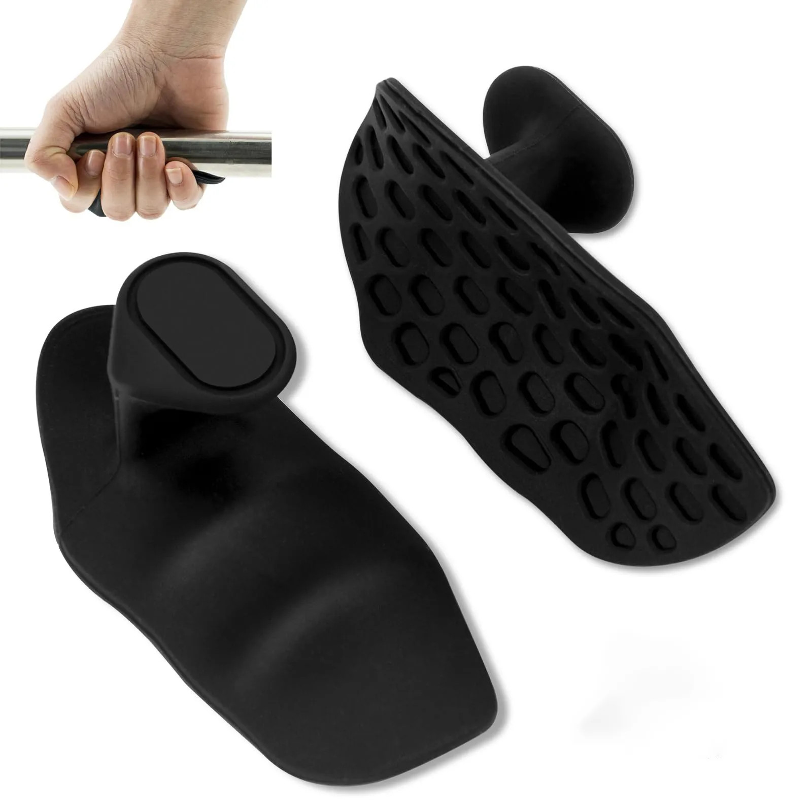Anti-Slip Grips for Weight Lifting Pull-Ups Gym Training Unisex Ergonomic Rubber