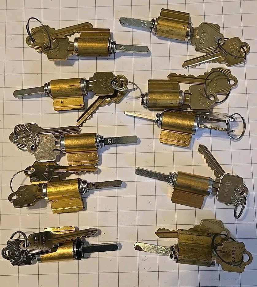 10 Arrow Lever Handle Cylinders 26D w/2 Keys Each AR1-Keyway!!