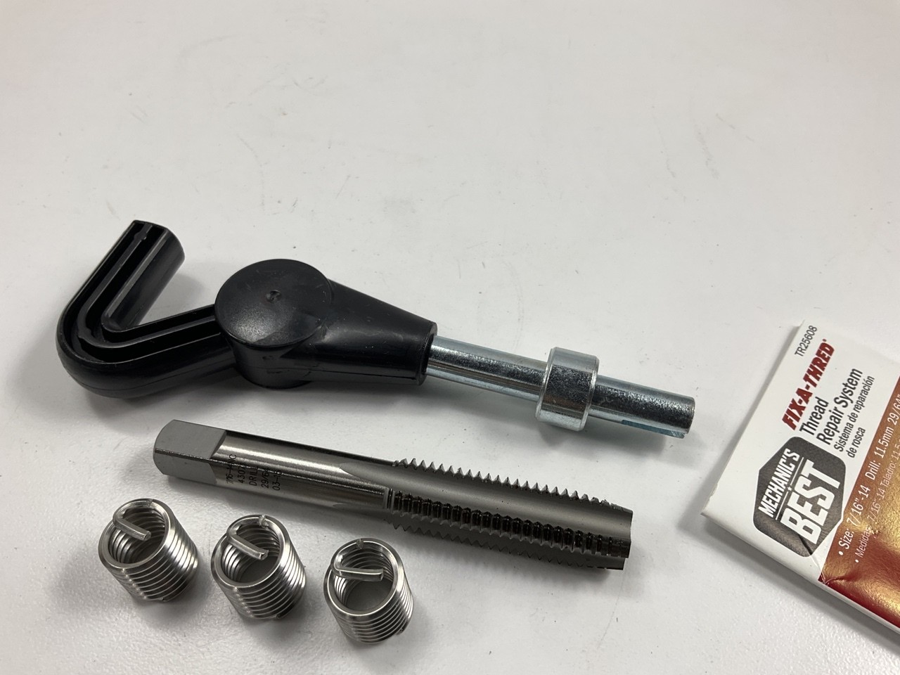 Mechanics Best TR25608 Permanent Thread Repair Kit SAE Size: 7/16"-14