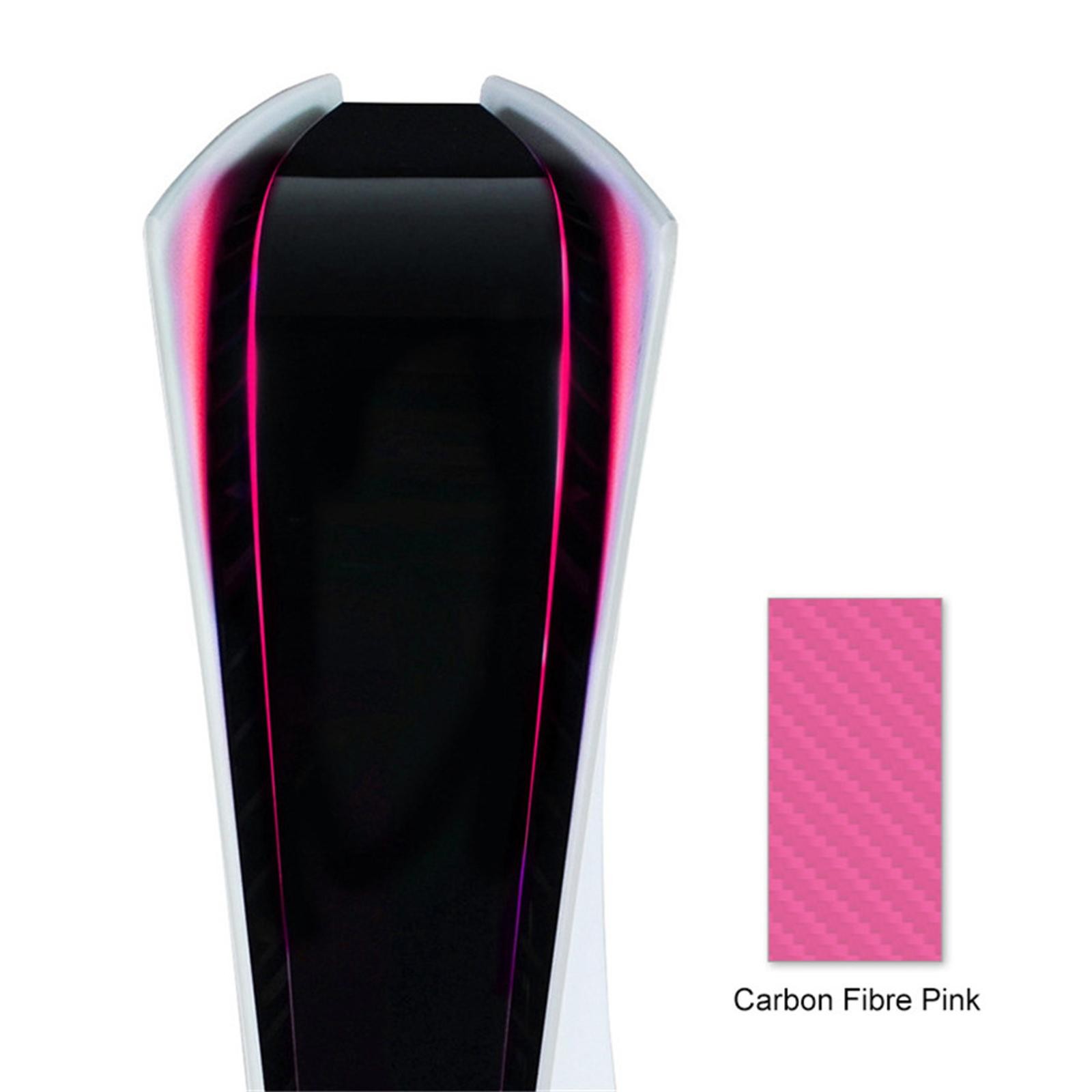 PVC Host Light Bar LED Fake Carbon Fiber Cooling Sticker For PS5 PlayStation 5