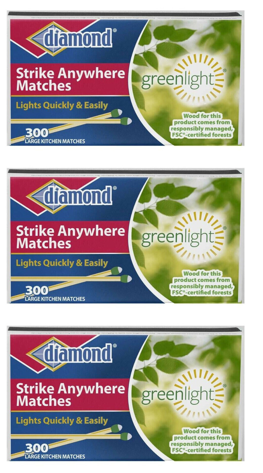 Diamond Strike WOODEN KITCHEN MATCHES Boxes CHOOSE OPTION anywhere