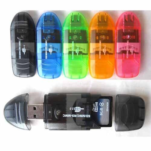 High Speed USB Memory Card Reader Writer Adapter MMC SD SDHC TF UP To 64GB -sx