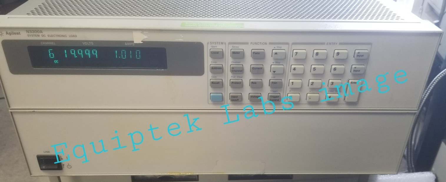 Agilent N3300A Electronic Load TESTED OK! 240V 360A 1800W  6 channels independen