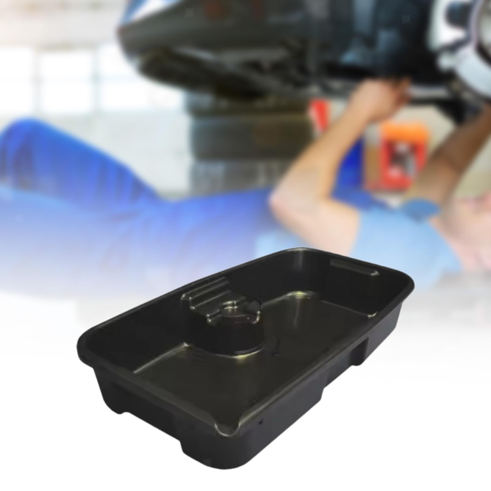Oil Drain Pan Oil Drip Tray Rectangle Anti Splash Leakproof Fluid Drain Pan for
