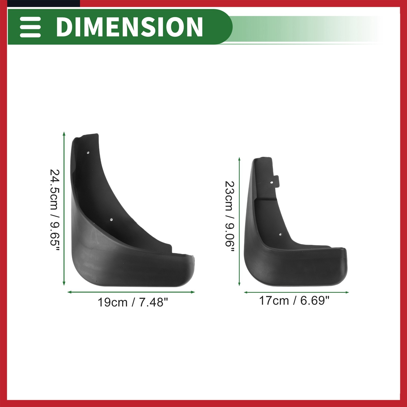Mud Flaps Splash Guards Set Front Rear Mud Guards for Mitsubishi Galant 07-12