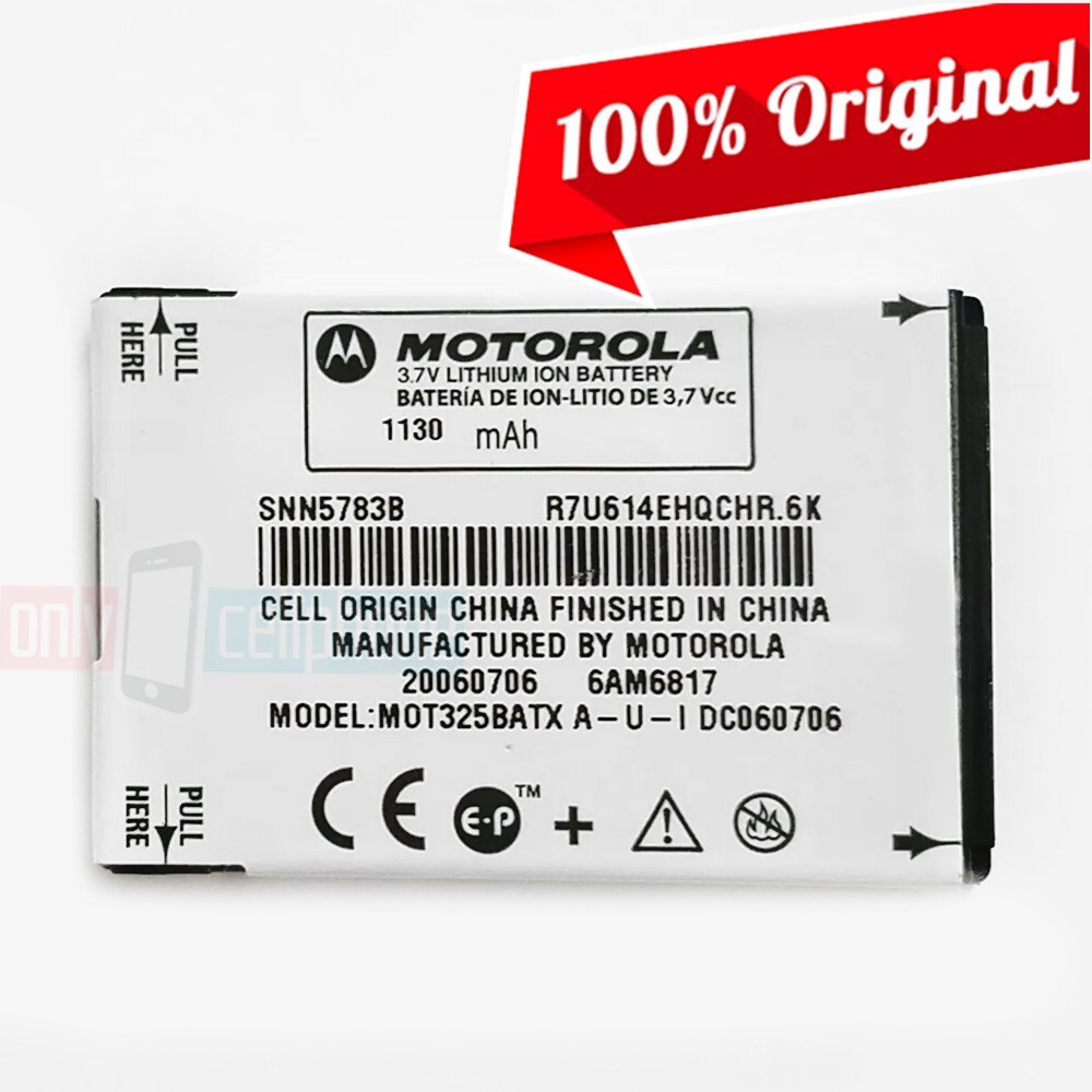 Original Motorola SNN5783B Battery for Q Q9h C290 Deluxe IC902 V195 V197 V325i