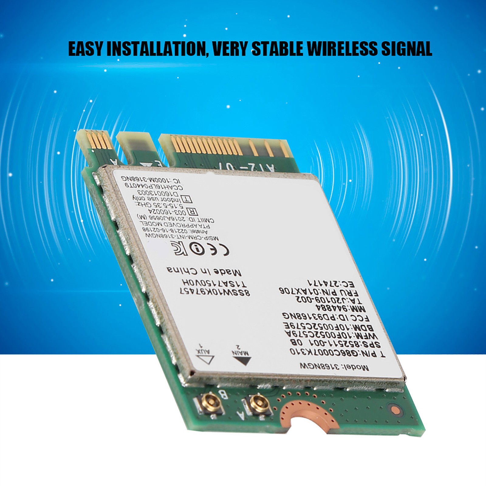 New 3168NGW Network Card For Wifi Bluetooth 4.2 Easy Installation For