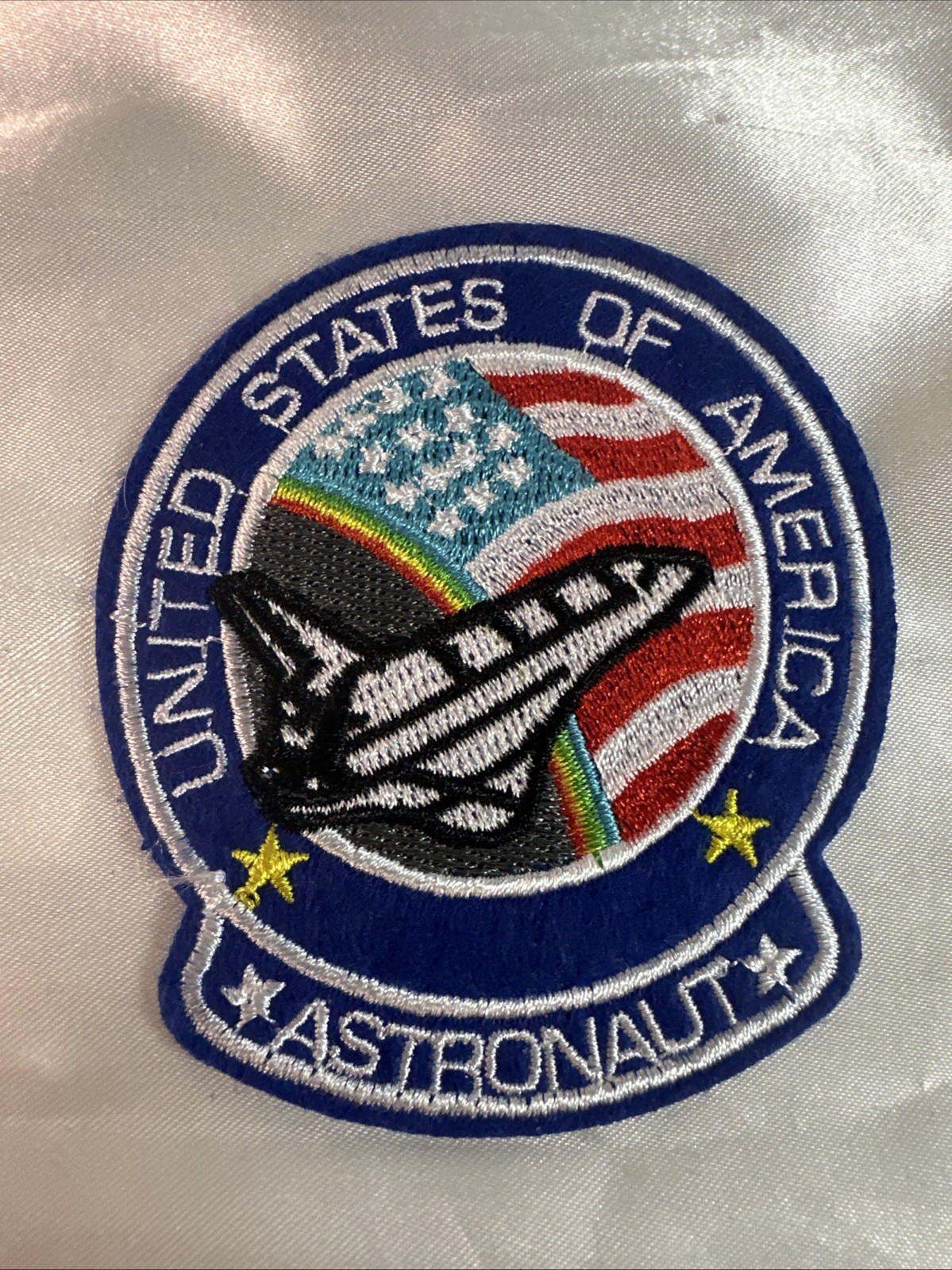USA flag Astronaut Patch NASA color United States of America space shuttle STAR