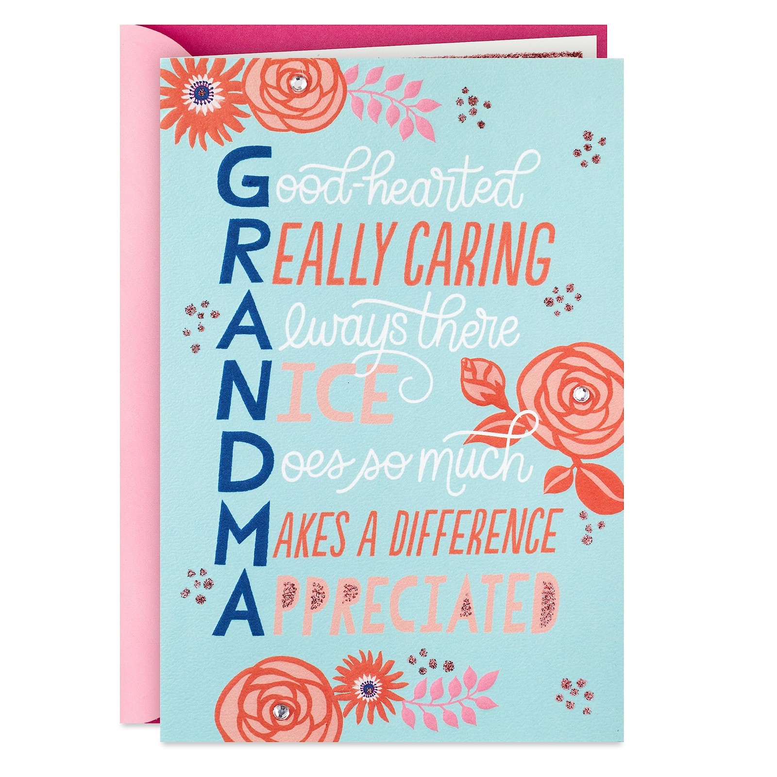 Hallmark Card for Grandma (Good-hearted) for Grandparent's Day, Birthday, Just B