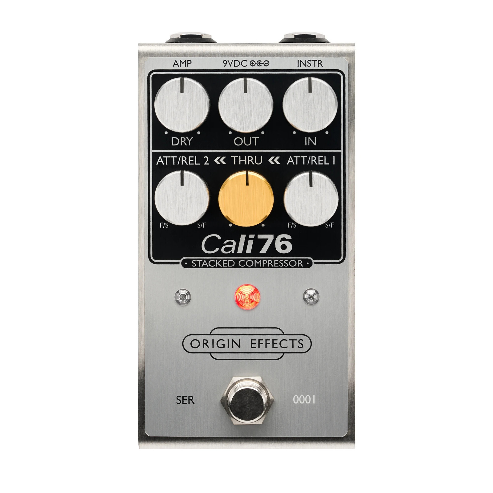 Origin Effects Cali76 Stacked Compressor V2 Effects Pedal, Silver