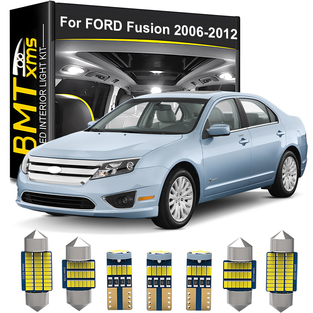 12x Car Interior LED Light Bulbs For FORD Fusion 2006 2007-2012 Cold White