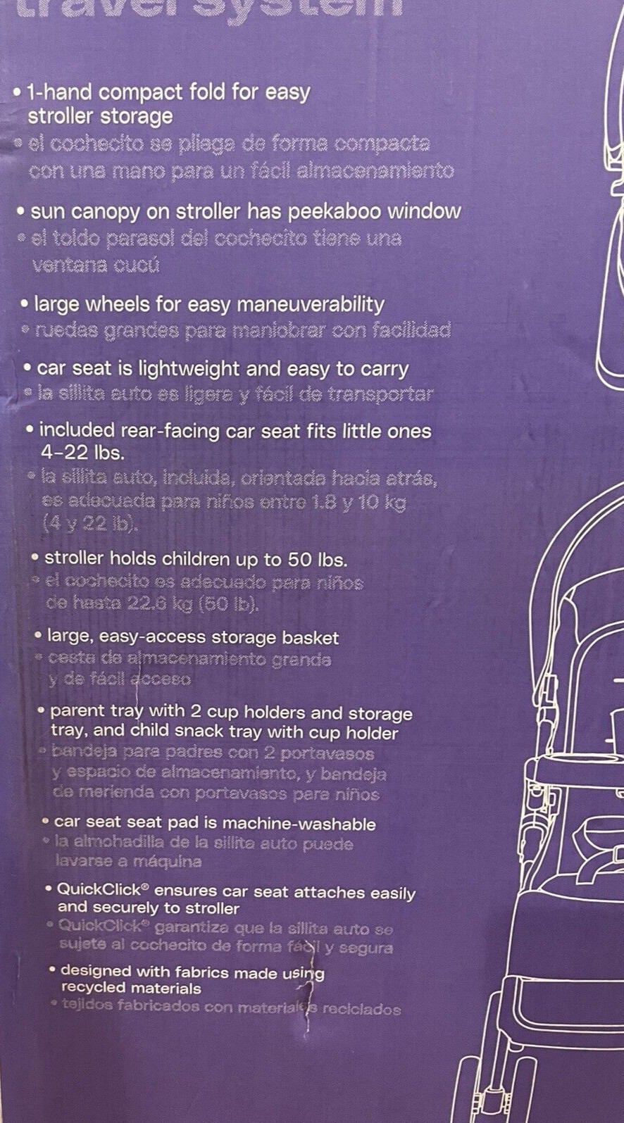 Cosco Kids Lift & Stroll DX Travel System, Chalk Blue BRAND NEW SEALED Pick Up