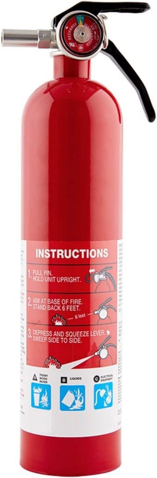 Extintor De Incendios Desechable De 4.5lb Aprobado Por La Guardia Costera Nuevo