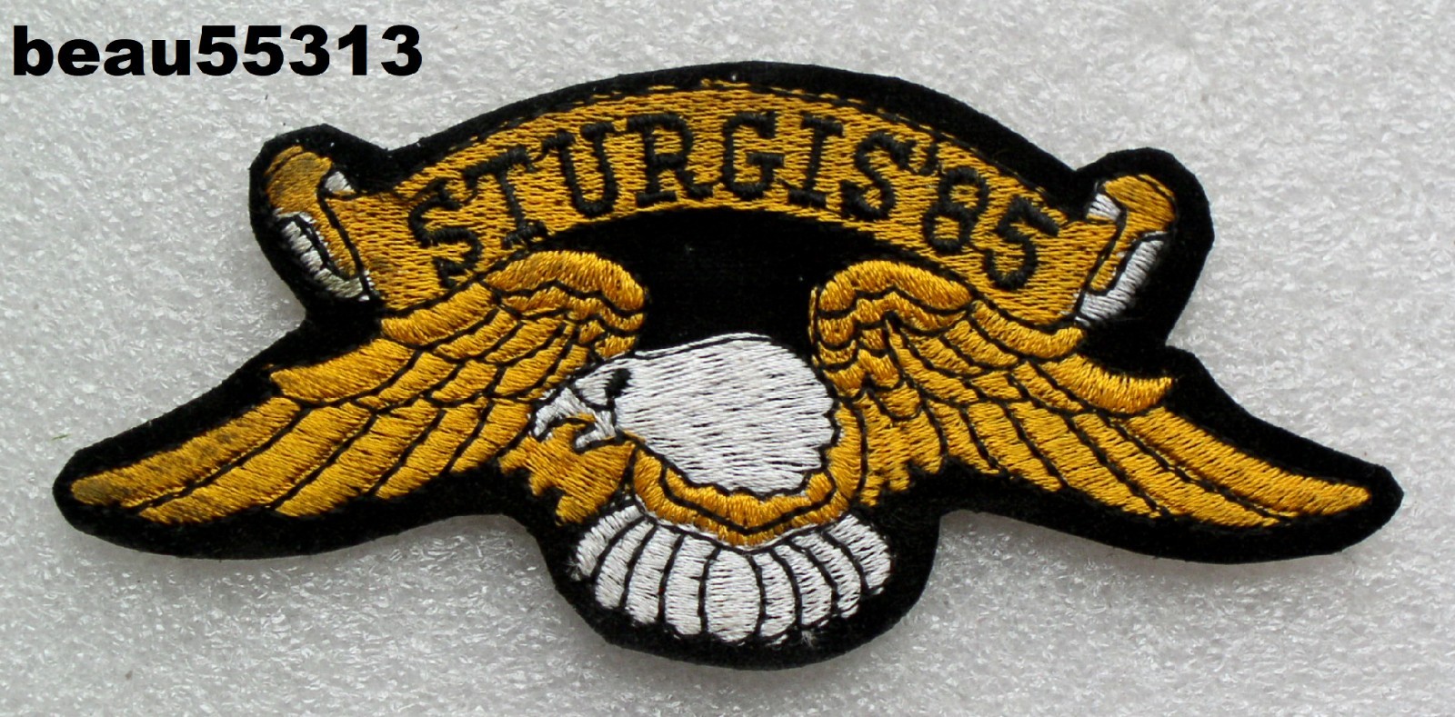 ⭐"OFFICIAL" 1985 STURGIS CHAMBER SOUTH DAKOTA HARLEY BIKE RALLY VEST PATCH