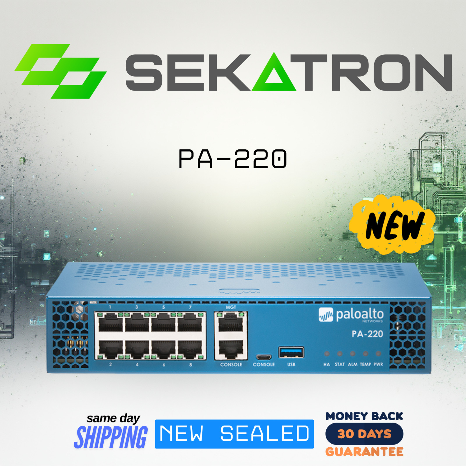 🔒 [NEW] Palo Alto PA-220 8-Port Next Generation Firewall ⚡FastShip