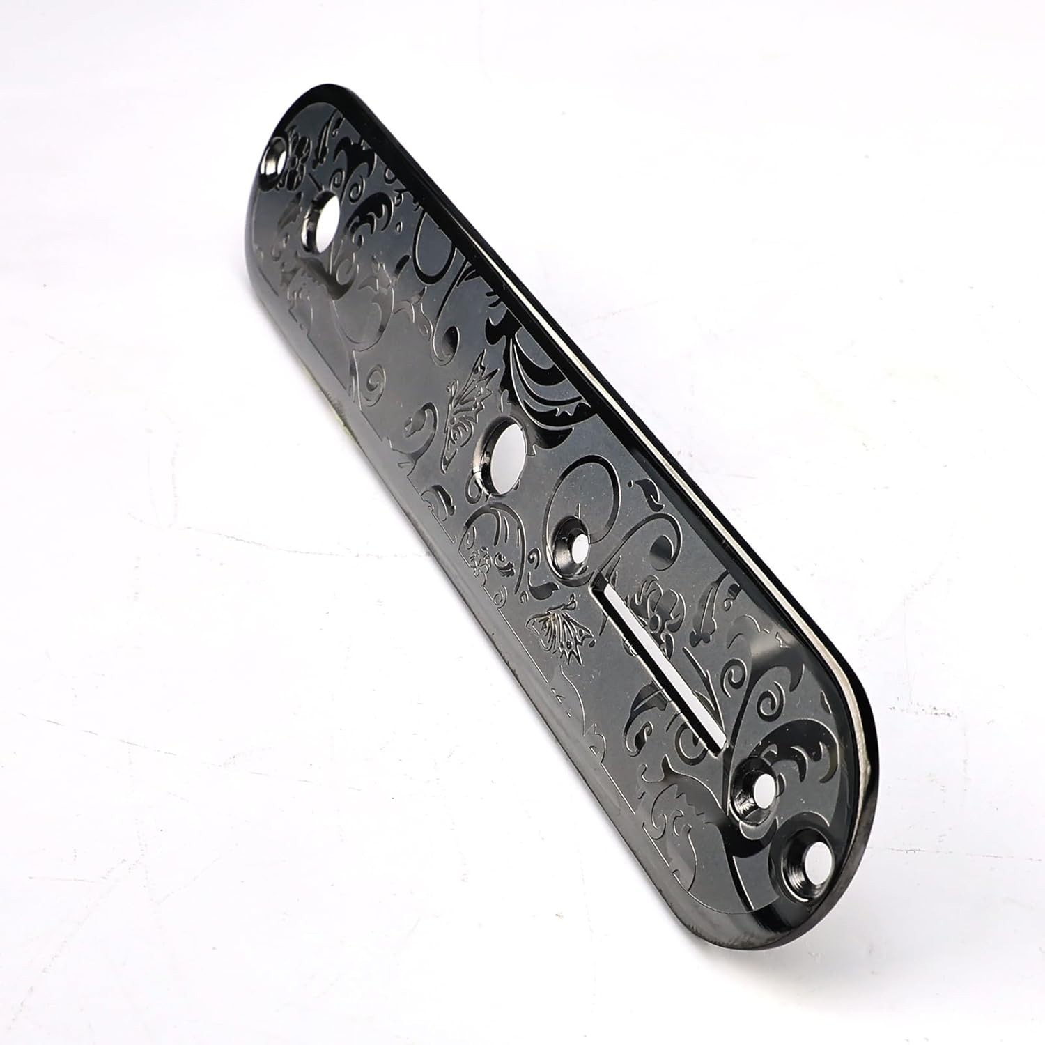 Telecaster Stainless Steel Engraved Control Plate - Black, Chrome, or Gold