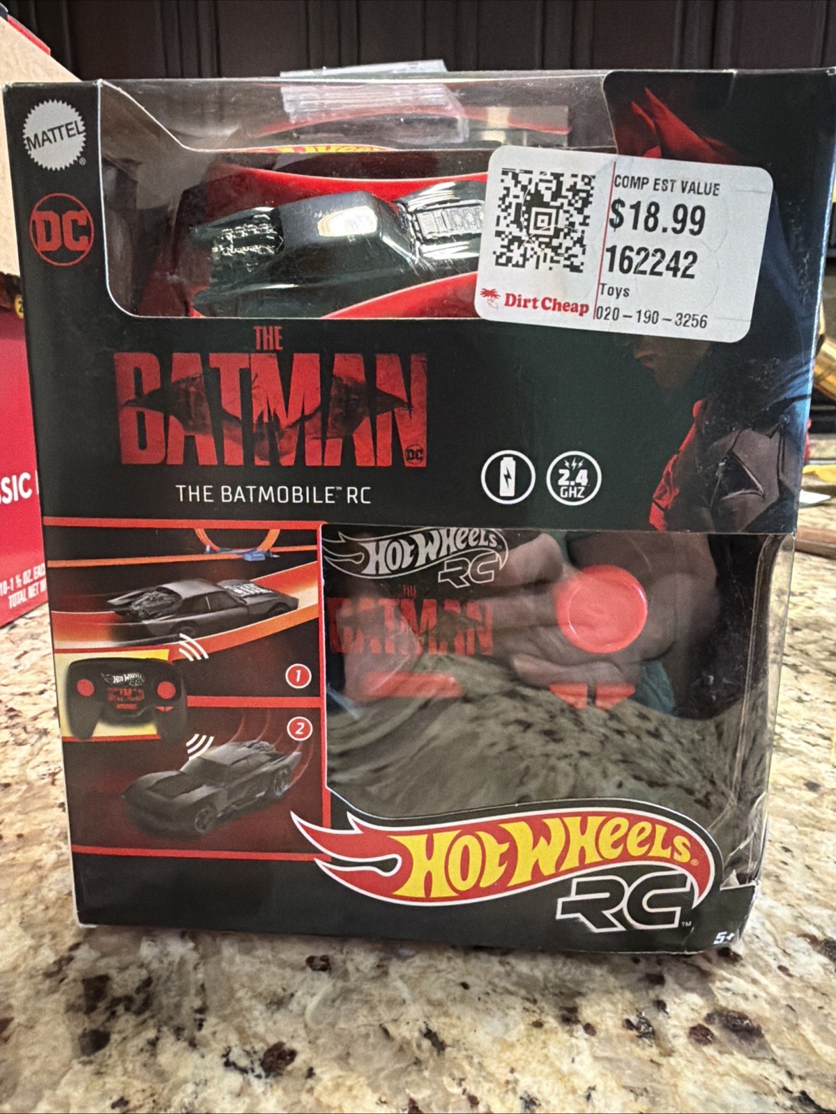 Hot Wheels R/C 1:64 Scale The Batman Batmobile, Remote-Controlled Vehicle