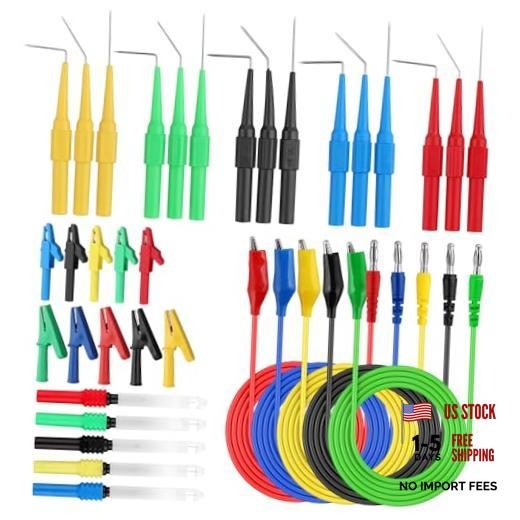 Back Probe Kit,35PCS Multimeter Test Leads with Piercing Probes & Clips | 3