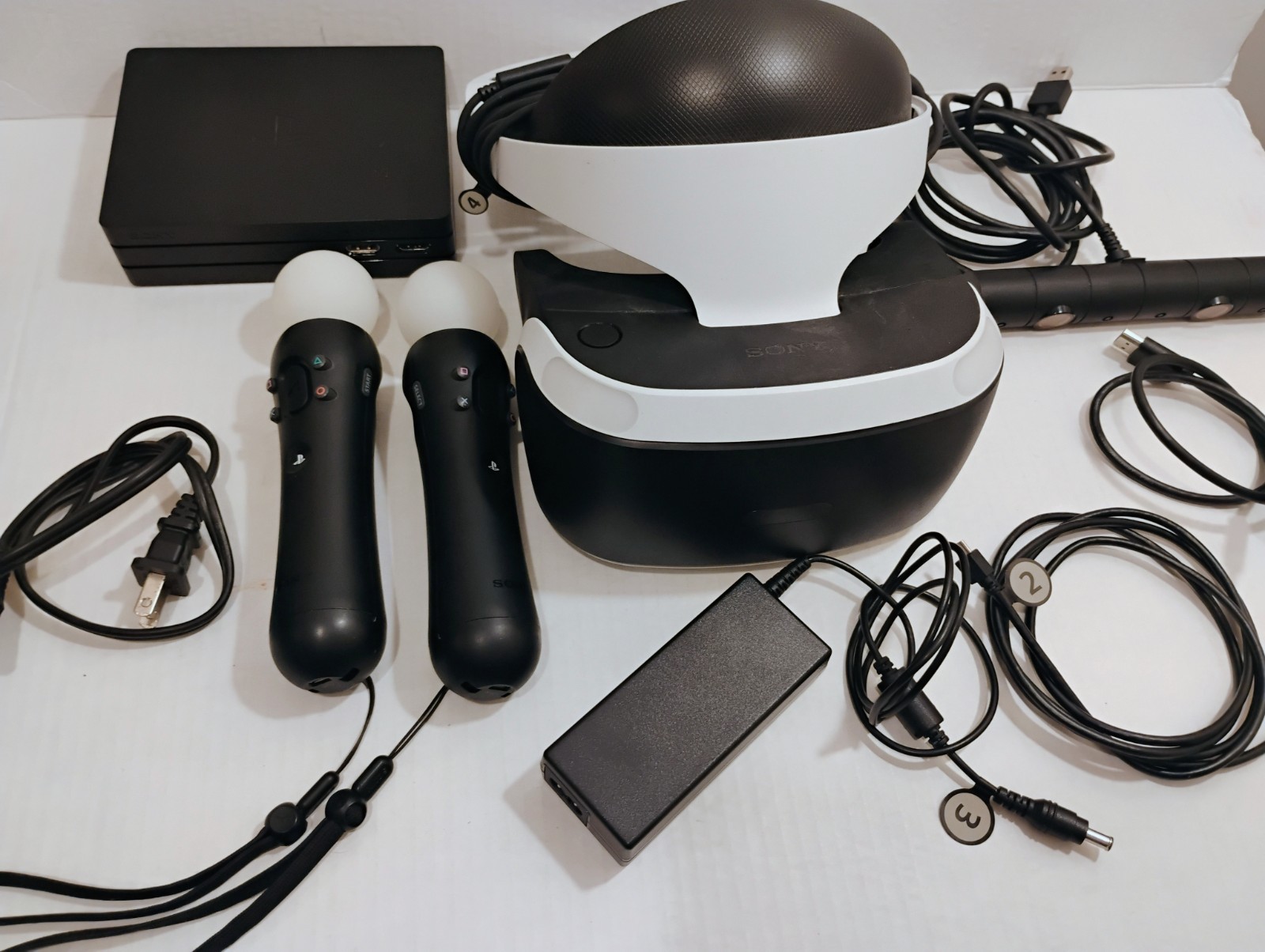 Sony PlayStation VR PS4 Headset Controller Camera Bundle Tested And Working