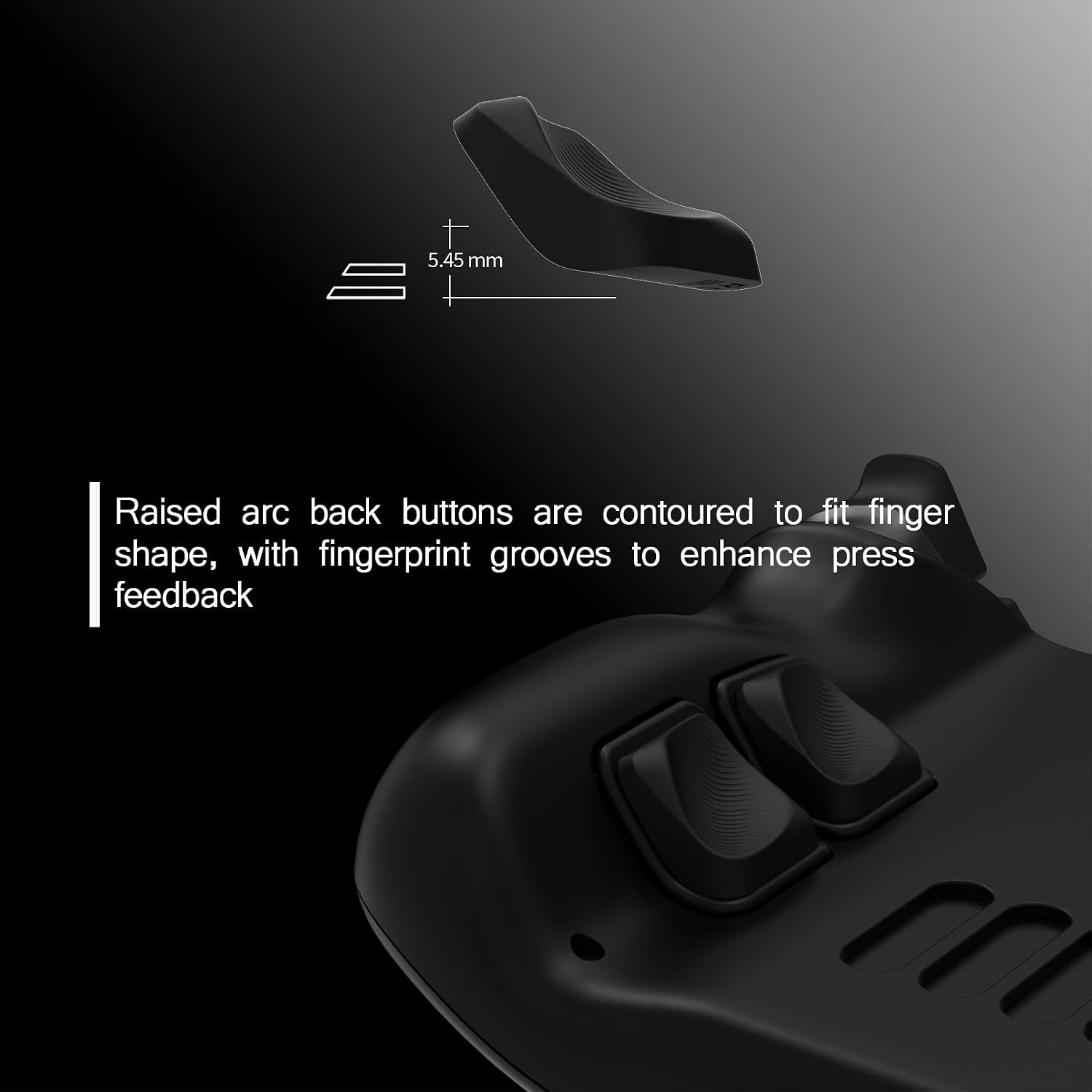 Steam Deck Back Buttons & Shoulder Buttons Trigger Enhancement Set - Black