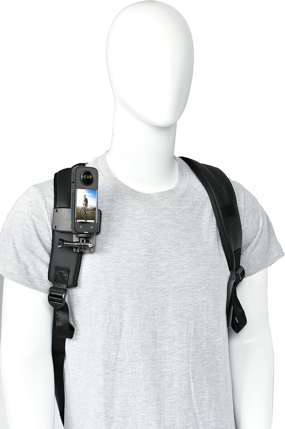 Adjustable Camera Chest Mount & Strap Kit for GoPro & Insta360 - 360° Rotation