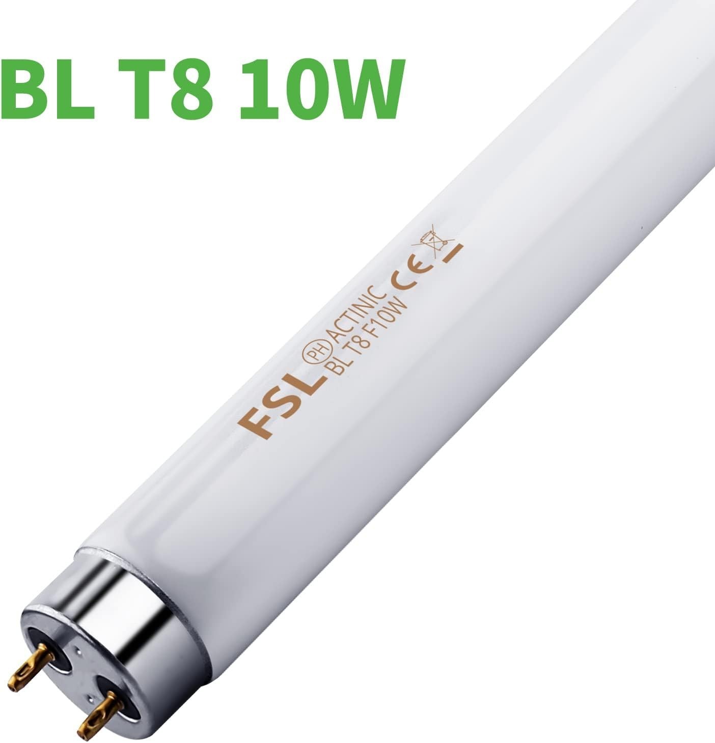 13'' Fluorescent Bug Zapper Replacement Tubes - 2-Pack, 10W Each for Efficiency