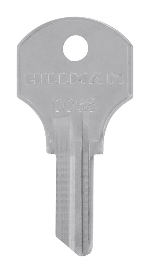 Hillman 84924 Brass Nickel CO-68 Universal Single Sided Blank Key (Pack of 10)