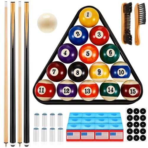 Outus 71 Pcs Pools Table Accessories Christmas Billiards Balls Gifts with