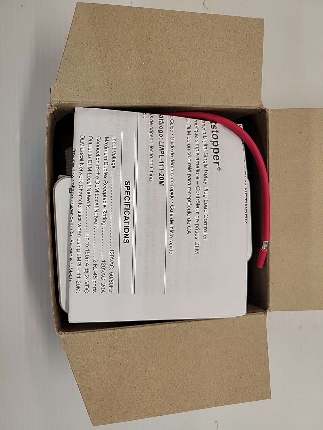 Legrand Wattstopper LMPL-111-20M DLM Plug Load Controller 20A
