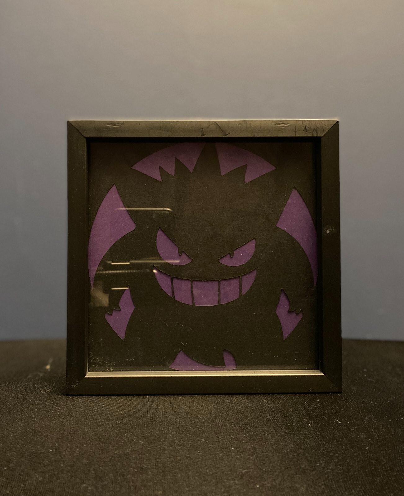 Framed Gengar paper art (Pokemon)