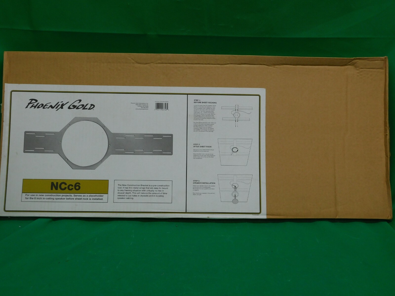 Phoenix Gold - NCC6 - New Construction Brackets for In-Ceiling Speakers (Pair)