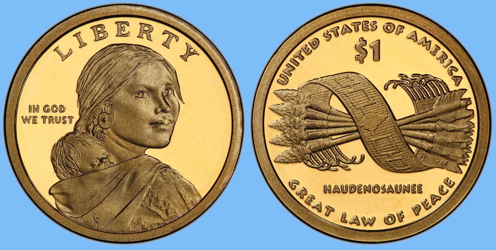 2010 S Native American Sacagawea Dollar ~ Gem Deep Cameo PROOF ~ US Mint Coin!