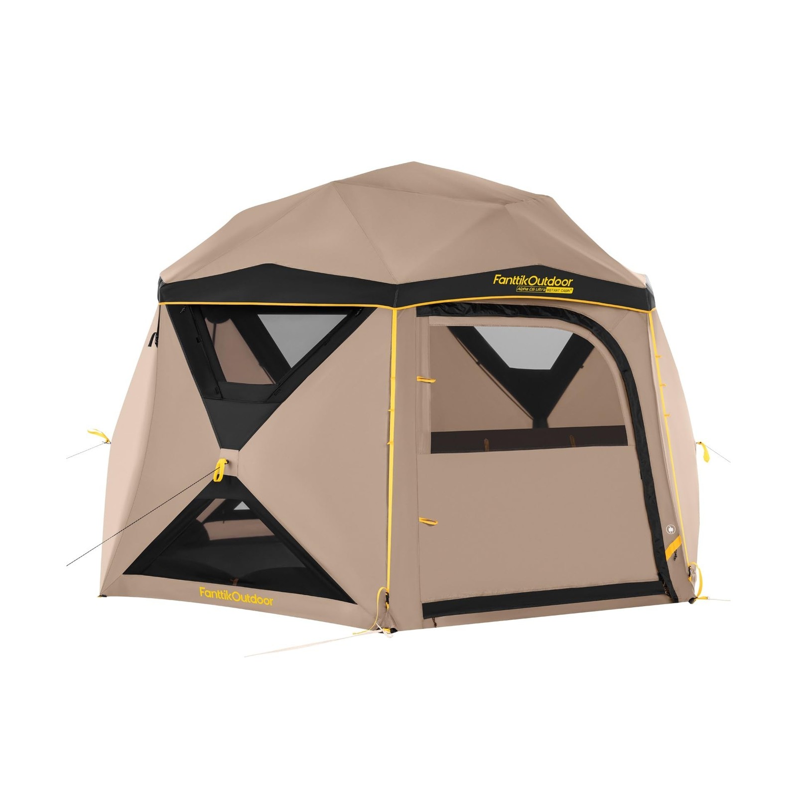 FanttikOutdoor Alpha C6 Ultra Instant Cabin Tent 6 Person Pop Up Camping Tent...