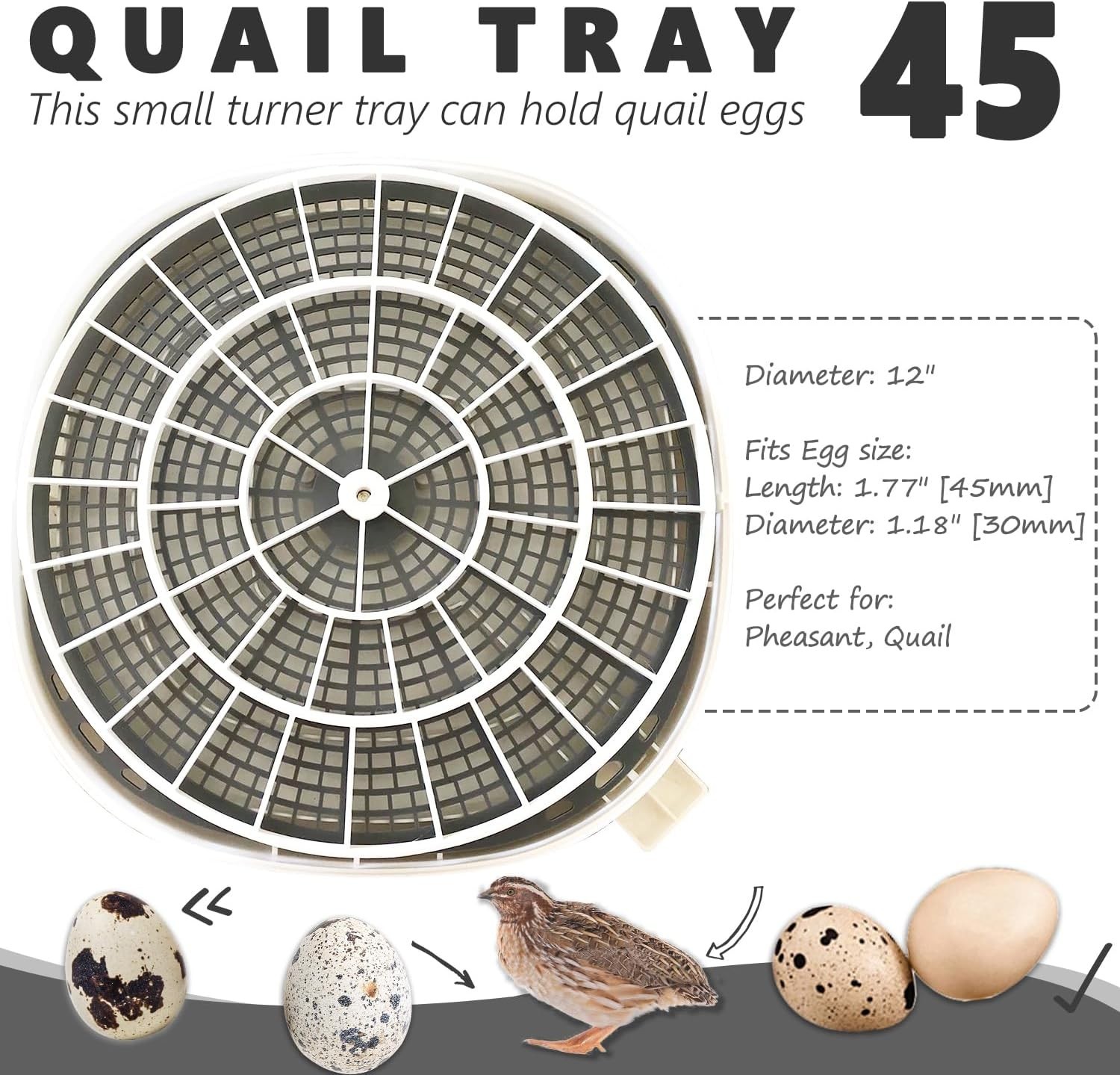 Resilient Egg Turner Tray Replacement for Consistent Hatching Success - Easy Use