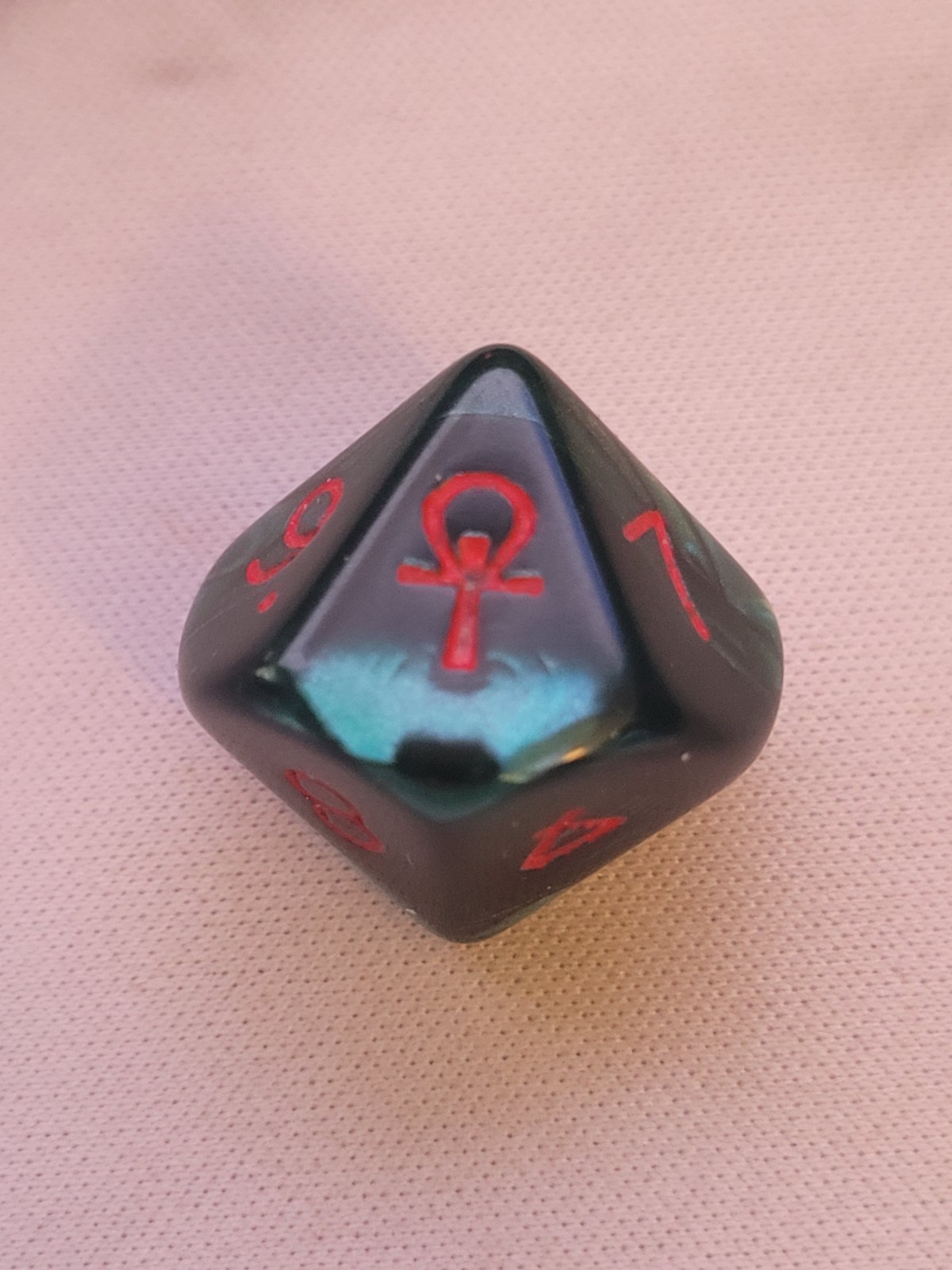 Chessex D10 Ankh Die - 2001 Original - Vampire the Masquerade/World of Darkness
