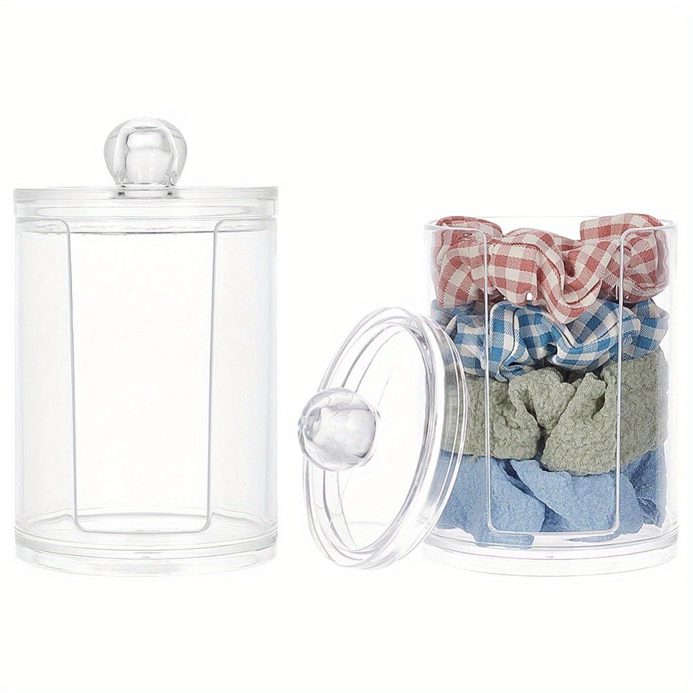 2sets Acrylic Cosmetic Storage Organizer box with Lid Dust-proof Case for Makeup